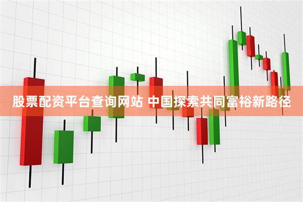 股票配资平台查询网站 中国探索共同富裕新路径